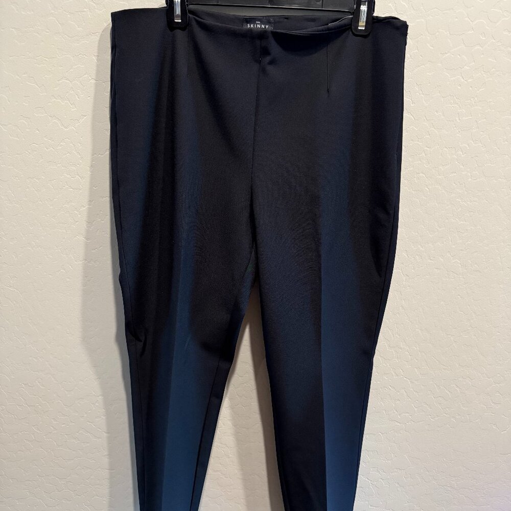 White House Black Market Side Zip Skinny Ankle Pant - 12 - Black